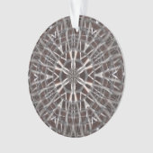 Metallic Metal Mesh Silver Ornament (voorkant)