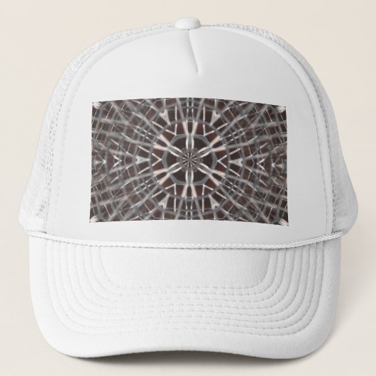 Metallic Metal Mesh Silver Trucker Pet (Voorkant)