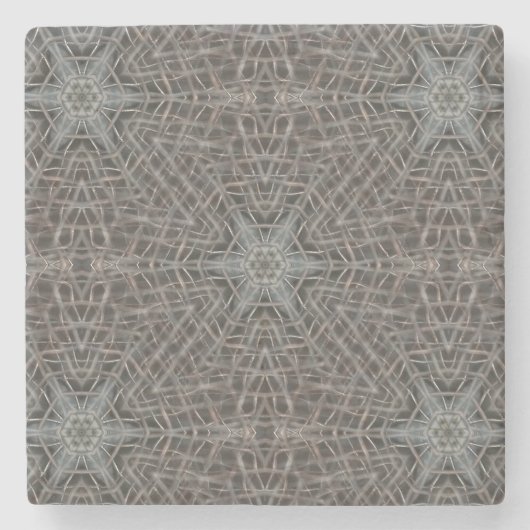 Metallic Metal Mesh Stenen Onderzetter (Voorkant)