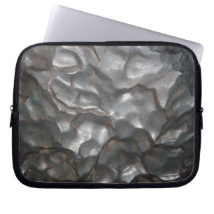 Metallic Meteorite Rock Pattern Laptop Sleeve
