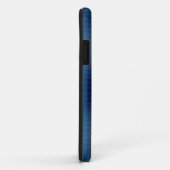 Metallic monogram Blue Floral Girly Case-Mate iPhone Case (Achterkant/rechts)