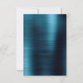 Métallic Navy Blue Enregistrer la date Carte Maria (Dos)