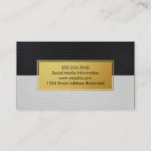 Metallic Nepgoud Label Tweezijdig Leer (Achterkant)