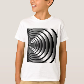 Metallic optische illusie t-shirt