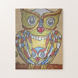 Metallic Owl Puzzle Legpuzzel