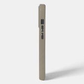 Metallic Pale GoldTexture Stainless Steel Look Case-Mate iPhone Case (Achterkant / Links)
