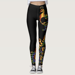 Metallic pauw leggings