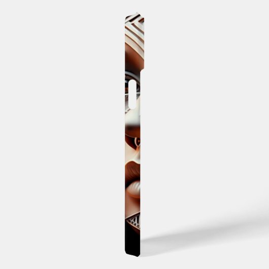 Metallic perearlescent Geometric Woman's Face Case-Mate iPhone Case (Achterkant / Rechts)