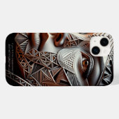 Metallic perearlescent Geometric Woman's Face Case-Mate iPhone Case (Achterkant (horizontaal))