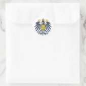 Metallic Preussian Eagle Ronde Sticker (Tas)