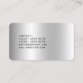 Metallic professionele DJ-speler Visitekaartje (Achterkant)