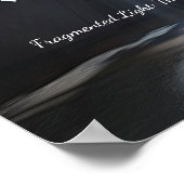 Metallic Puzzle Chaos: zwevende Abstracte kunst Poster (Hoek)