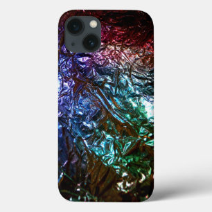 Metallic Rainbow Folie Effect iPhone 13 Hoesje