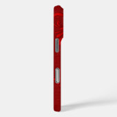 Metallic Red Girly Red Swirl Case-Mate iPhone Case (Achterkant / Rechts)