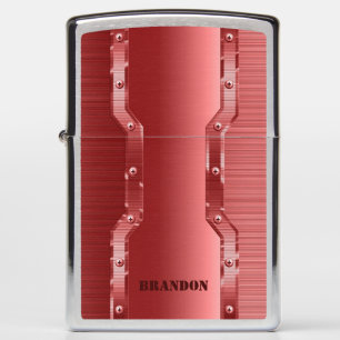 Metallic Red Tones geborsteld Metal Kijk Monogram