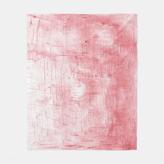 Metallic rood canvas: penseelstreek elegantie. fleece deken