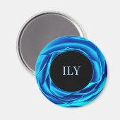 Metallic Roos Blue Magnet Magneet (Voorkant / Achterkant)