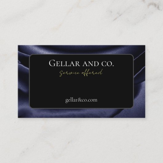 Metallic Roos Print Visitekaartje (Voorkant)