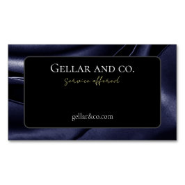 Metallic Roos print Visitekaartje magneet