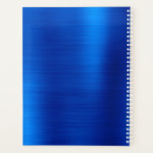 Metallic Royal Blue handtekening Monogram Planner (Achterkant)