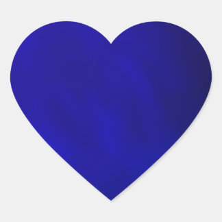 Metallic Royal Blue Hart Sticker