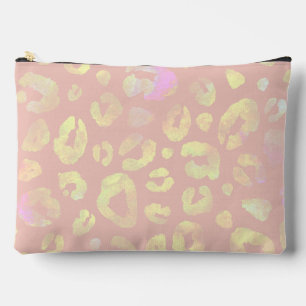 Metallic roze luipaard patroon etui