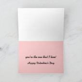 Metallic Roze Olifanten Valentijn Kaarten (Binnen)