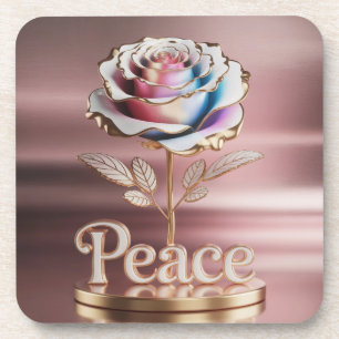 Metallic Roze Rose Onderzetter Set