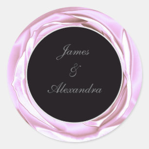 Metallic Roze Zachte Roze Ronde Sticker