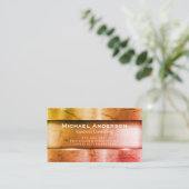 Metallic Shine Background | Metaal Visitekaartje (Staand voorkant)