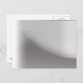 Metallic Silver Briefkaart (Voorkant / Achterkant)