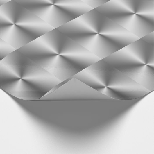 Metallic Silver Cadeaupapier (Hoek)