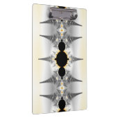 Metallic Silver Fractal Spikes Klembord (Rechts)