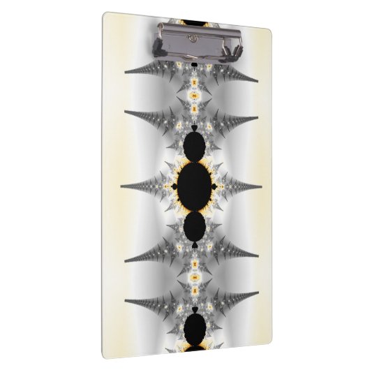 Metallic Silver Fractal Spikes Klembord (Rechts)