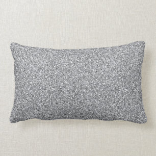 Metallic Silver Glitter Kussen