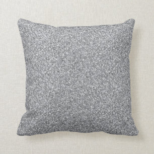Metallic Silver Glitter Kussen