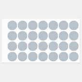 Metallic Silver Iron-On Label 1 inch Rond (Vel)