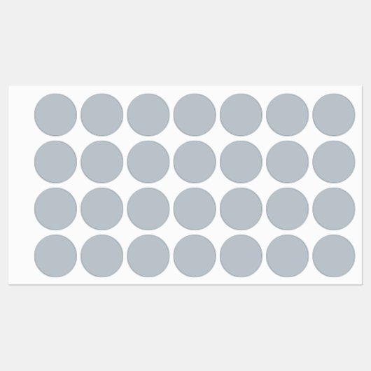 Metallic Silver Iron-On Label 1 inch Rond (Vel)