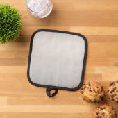 Metallic Silver Pot Holder for Modern Kitchens Pannenlap (Top down)