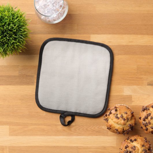 Metallic Silver Pot Holder for Modern Kitchens Pannenlap (Top down)