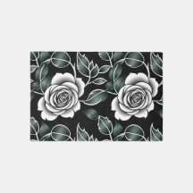 Metallic Silver Roses With Dark Green Leaves