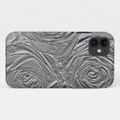 Metallic Silver Rozen iPhone 5 Hoesje (Achterkant (horizontaal))
