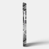 Metallic Silver Sequins Look Disco Mirrors Bling Case-Mate iPhone Case (Achterkant / Links)