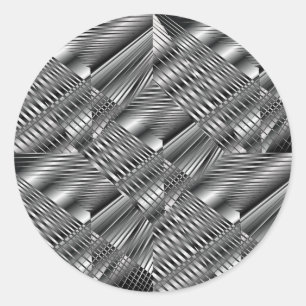 Metallic Silver Sticker