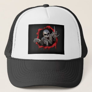 Metallic Skeleton Trucker Pet