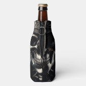 Metallic Skull Cowboy Bottle Cooler (Fles Achterkant)