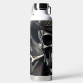 Metallic Skull Cowboy Waterfles (Voorkant)