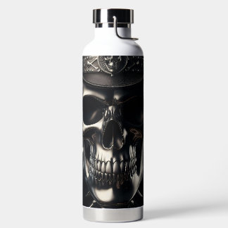 Metallic Skull Cowboy Waterfles