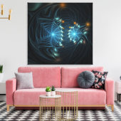 Metallic spider Webs Canvas Afdruk (Insitu (Woonkamer))