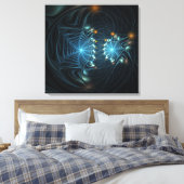 Metallic spider Webs Canvas Afdruk (Insitu (Slaapkamer))